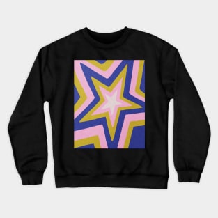 Star, Abstract print, Mid century art Crewneck Sweatshirt